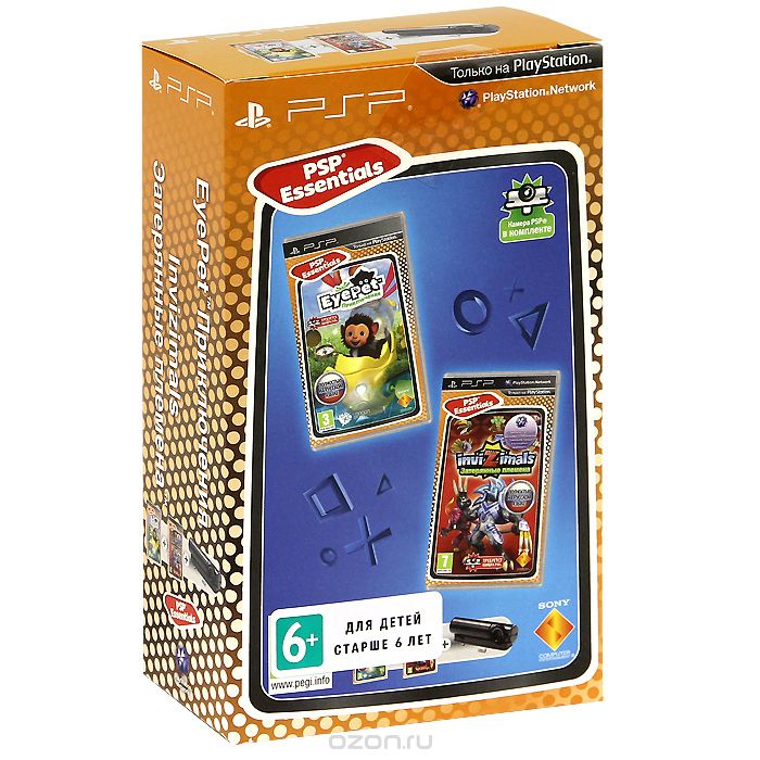 Комплект EYE Pet приключения + Invizinals + камера (PSP) [Б/У]