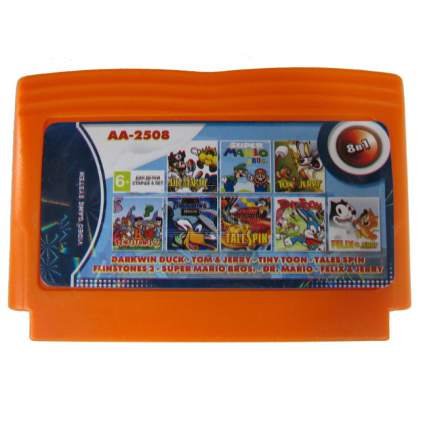 Картридж 8 в 1 (Darkwing Duck, Dr.Mario)