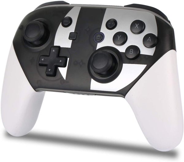 Геймпад беспроводной PRO Controller для Nintendo Switch Белый (Реплика)