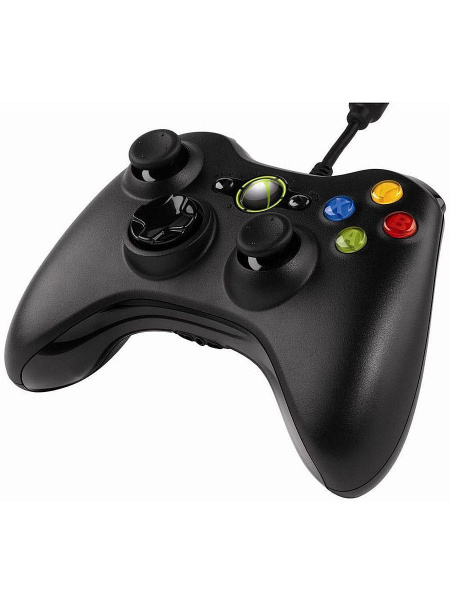 Проводной джойстик для Xbox 360 Черный (Реплика) [Б/У]