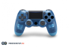 Геймпад беспроводной для Sony PlayStation 4 Crystal Blue (G2) Прозрачный (Дубликат)