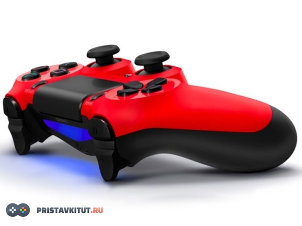 Геймпад беспроводной для PlayStation 4 (Красный) Дубликат