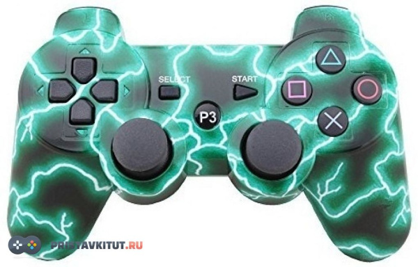 Джойстик Sony Playstation 3 DualShock 3 (Зеленые молнии)