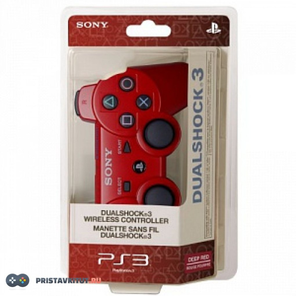 Джойстик Sony Playstation 3 DualShock 3 (Красный) (Реплика)