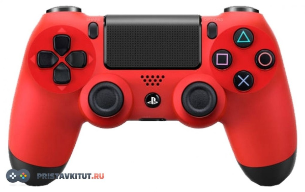 Геймпад беспроводной для PlayStation 4 (Красный) Дубликат