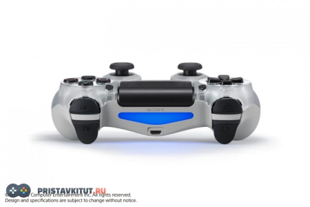 Геймпад беспроводной для Sony PlayStation 4 Crystal Прозрачный (Дубликат)