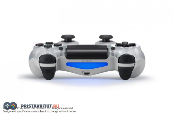 Геймпад беспроводной для Sony PlayStation 4 Crystal Прозрачный (Дубликат)
