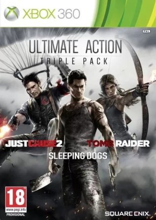 Сборник Ultimate Action Triple Pack (Just Cause 2 Sleeping Dogs Tomb Raider) (Xbox 360)