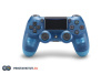 Геймпад беспроводной для Sony PlayStation 4 Crystal Blue (G2) Прозрачный (Дубликат)