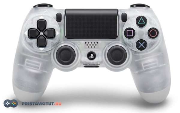 Геймпад беспроводной для Sony PlayStation 4 Crystal Прозрачный (Дубликат)